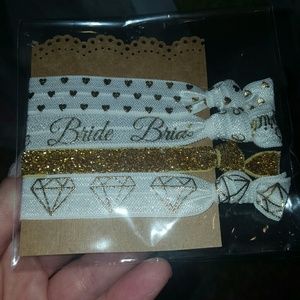 Bride ponytail holders