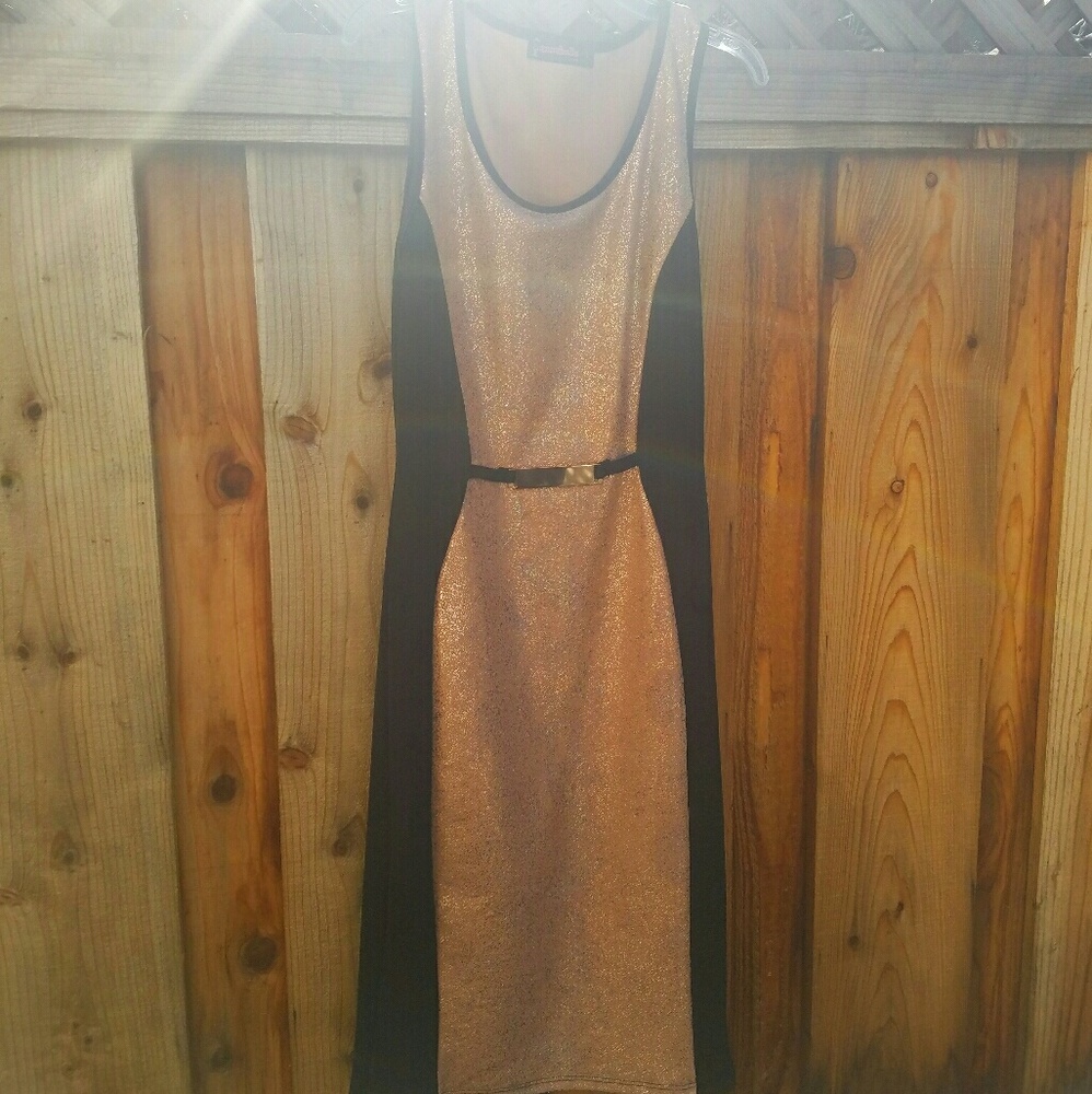 Worn once, body flattering/fitted mid length dress
