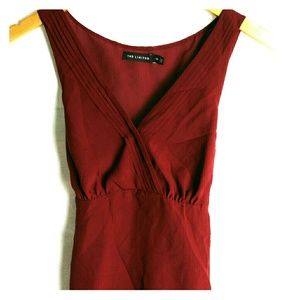 The limited Burgundy sheer tank top