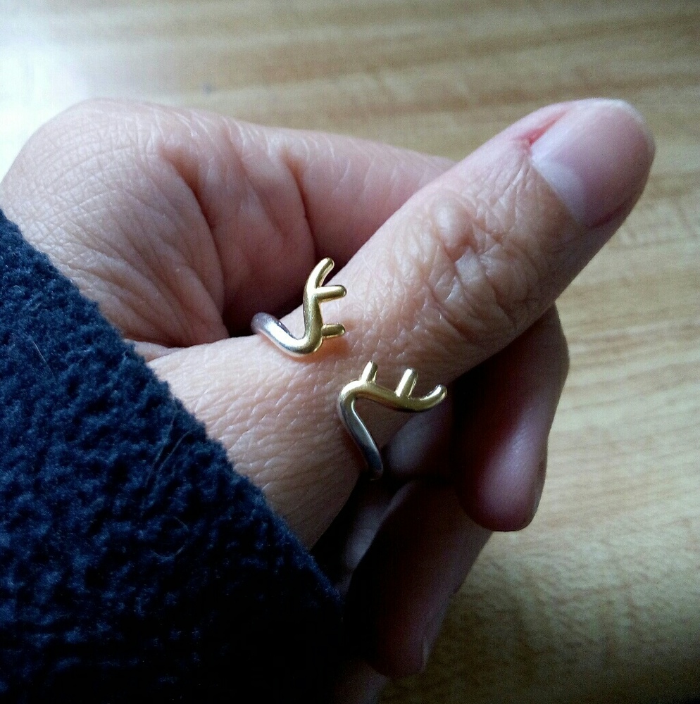 Deer antler  ring