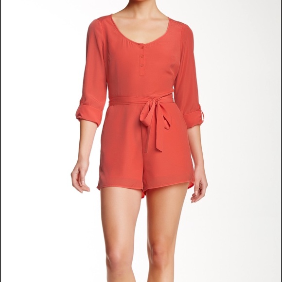 NWT Jack by BB Dakota Orange Romper - Picture 1 of 6