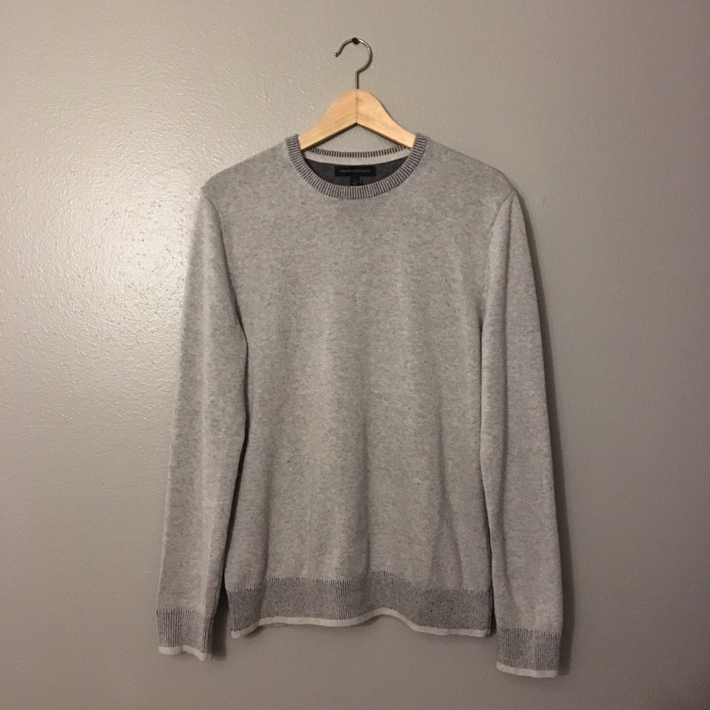 Banana Republic LS Tonal Crewneck Sweater