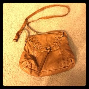 Cross body camel bag