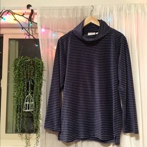 90s velvet turtleneck sweater