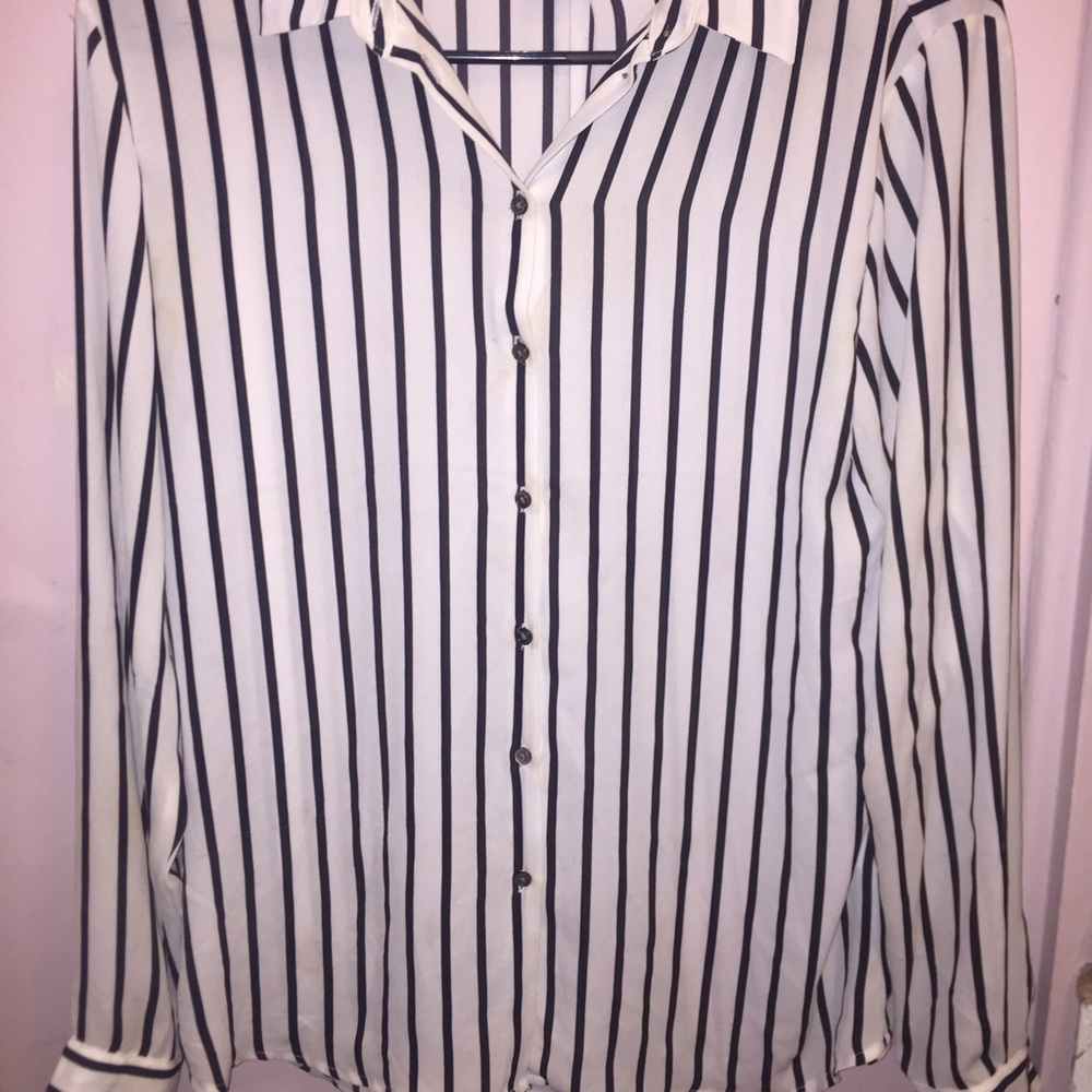 H&M striped button up