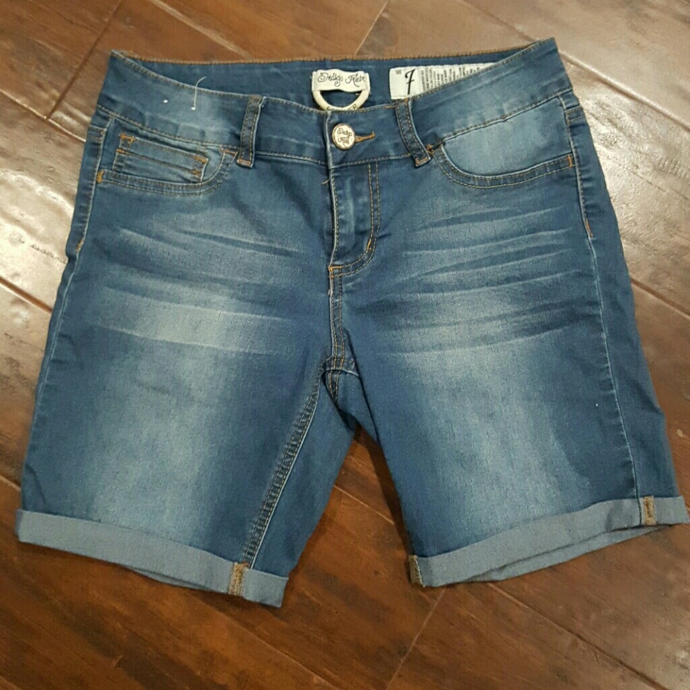 Blue jean shorts