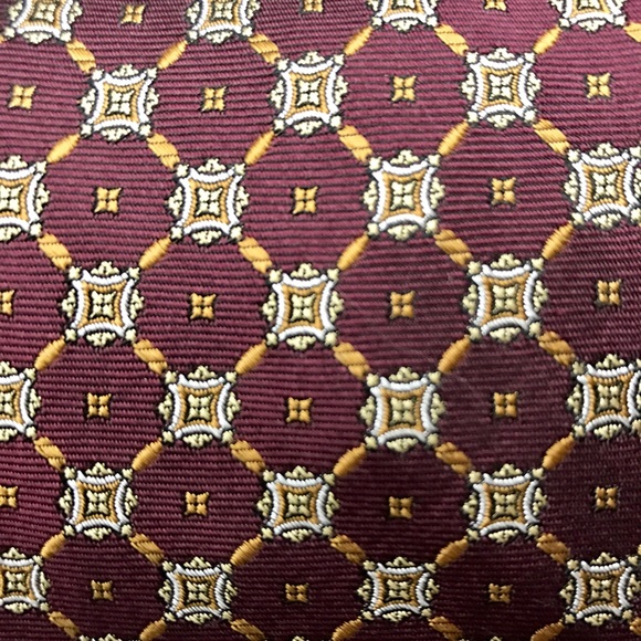 JoS A Bank Executive Collection red gold tie NWOT - Picture 3 of 8