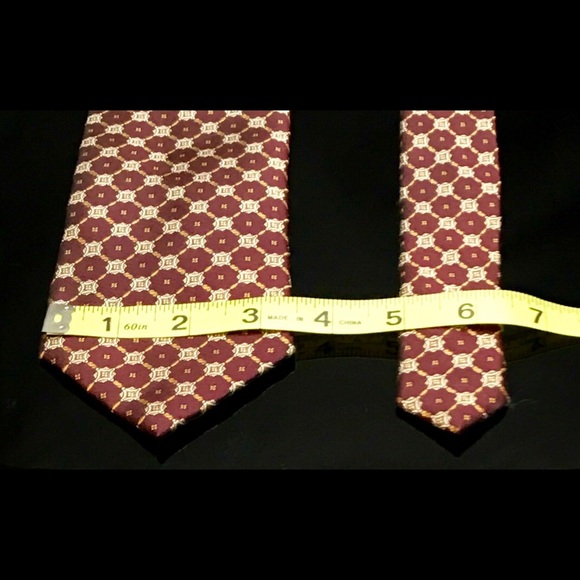 JoS A Bank Executive Collection red gold tie NWOT - Picture 8 of 8