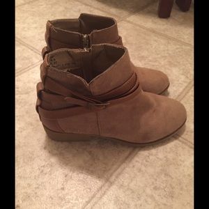 Tan and Brown Booties