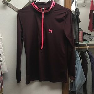 Thin Athletic VS Pink quarter zip