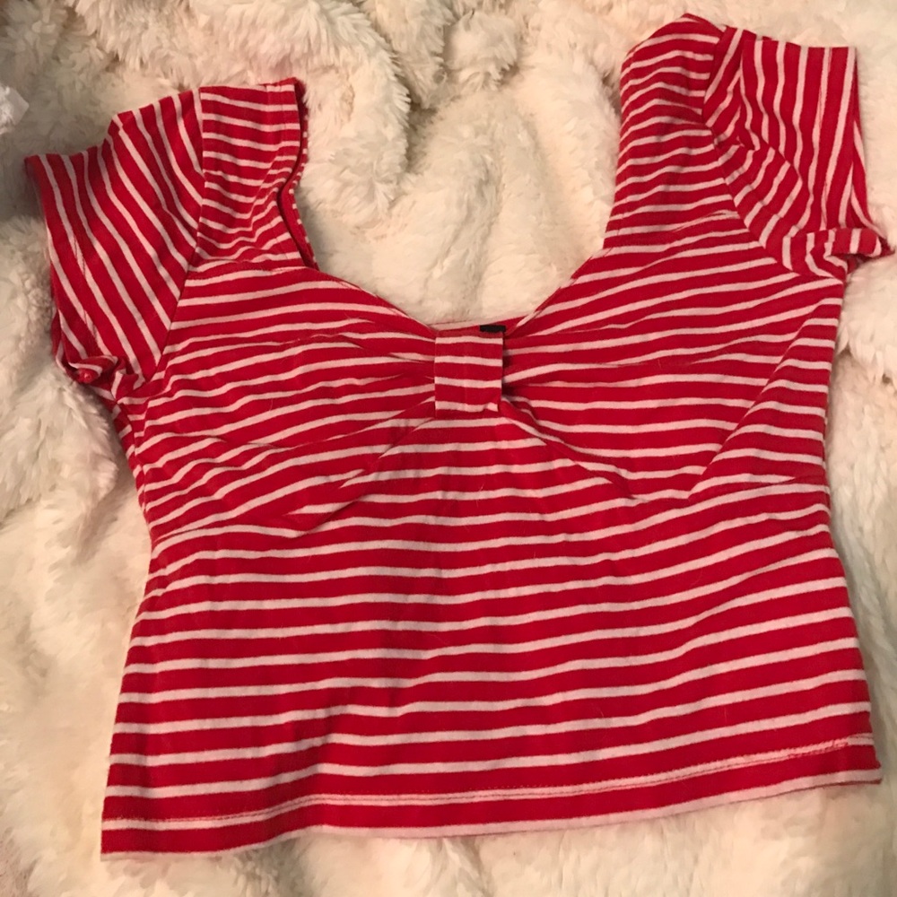⚓️ NAUTICAL RED CROP TOP ⚓️