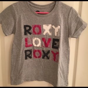 Girls Roxy top Gray Size L/6