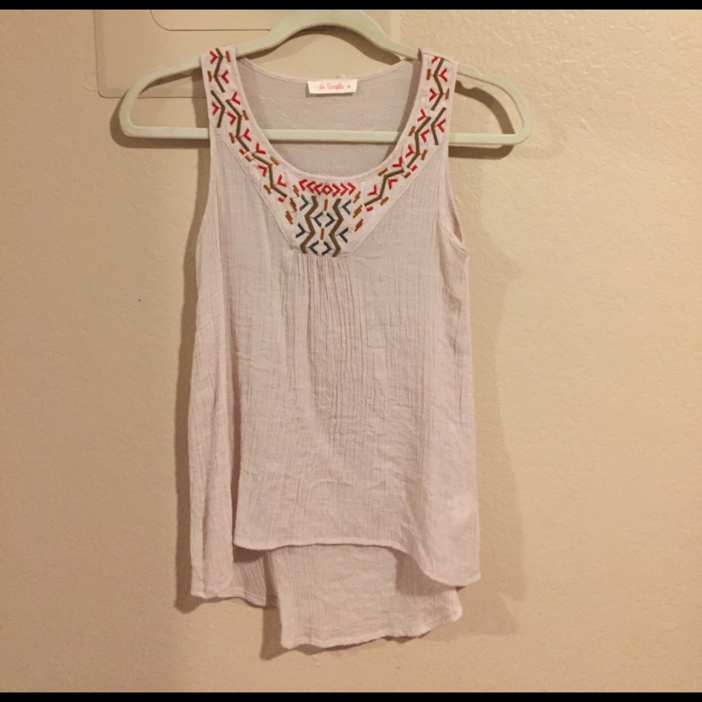 Flowy stitched tank top