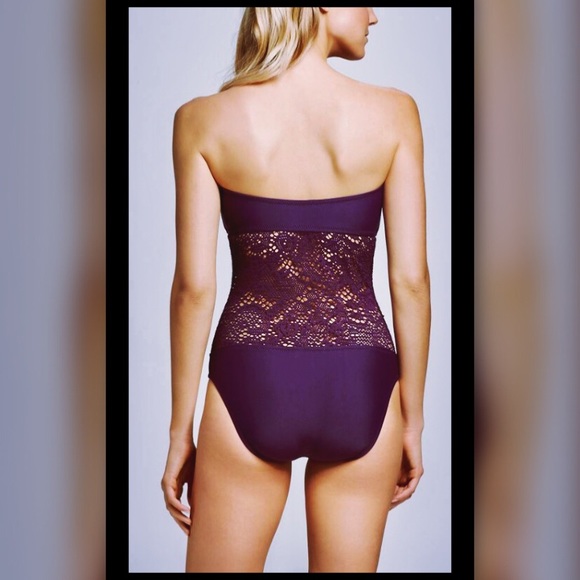 Mossimo Supply Co. Other - Women's Crochet Inset Bandeau One Piece - Mossimo