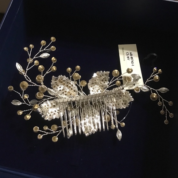 jeweled rhinestone hair piece accessory