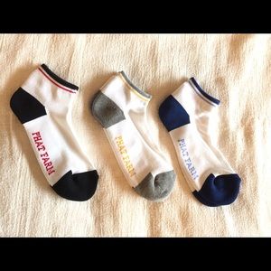 ❤️PHAT FARM MENS White Blue Grey Quarter Socks❤️