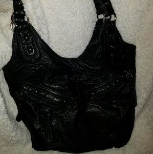 Marc Ecko Black Leather Handbag