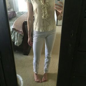 Talbots Silk Ruffle Blouse