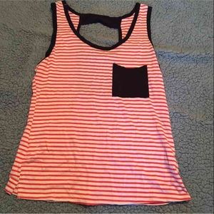 Navy and orange tank top