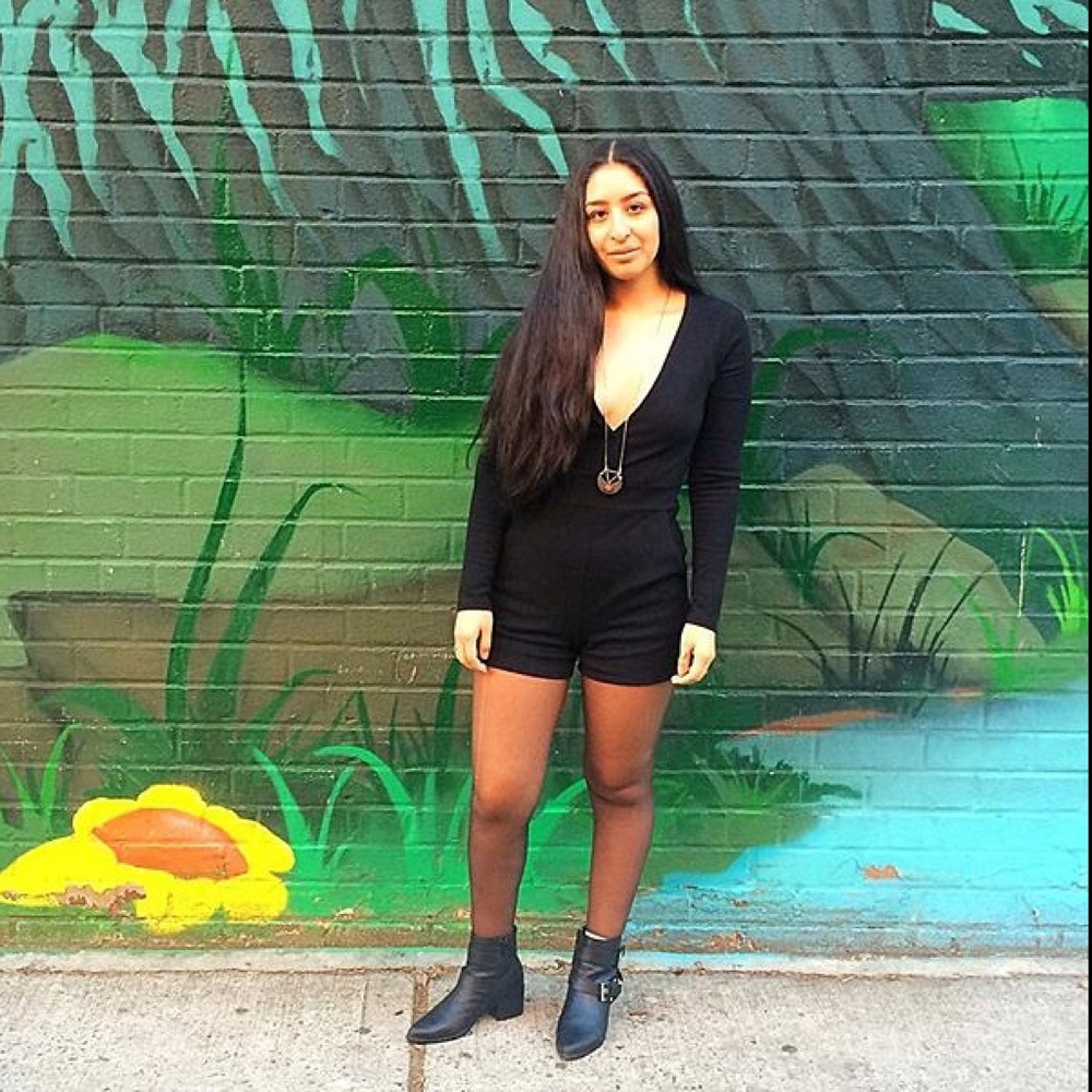 URBN | Silence + Noise | Black Low Cut Romper