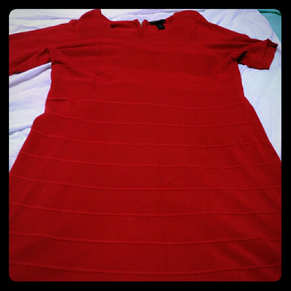 Red Lane Bryant Sweater dress