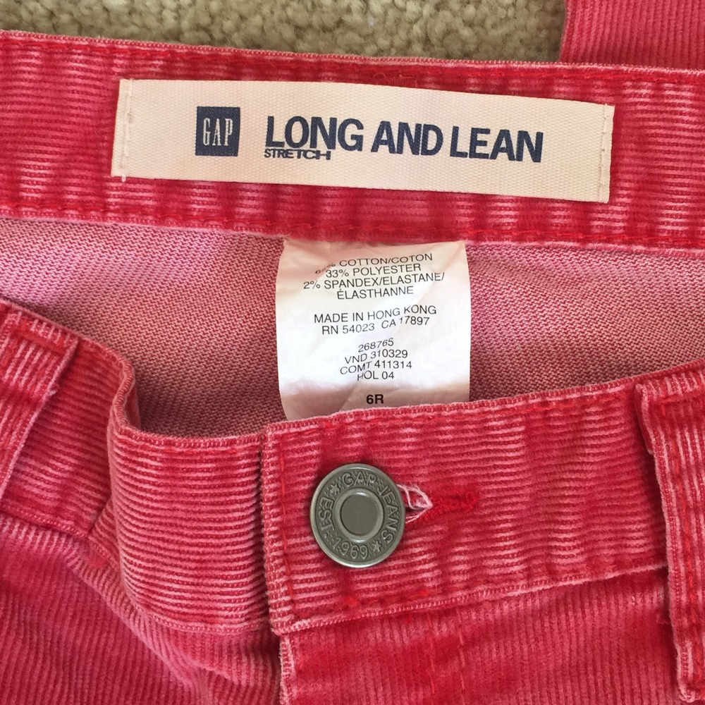 ❗SOLD ️GAP Long & Lean Corduroy Jeans MSRP $89 - Picture 4 of 4