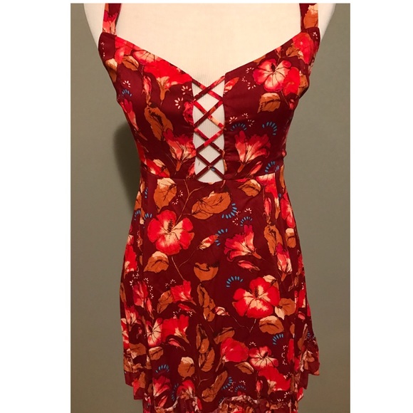 Free People Lace Up Mini Dress - Picture 5 of 8