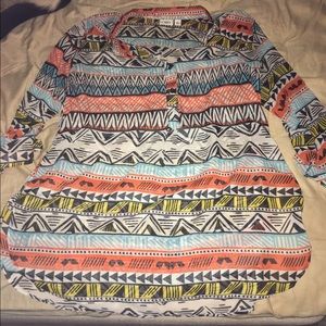 Cato Aztec print blouse