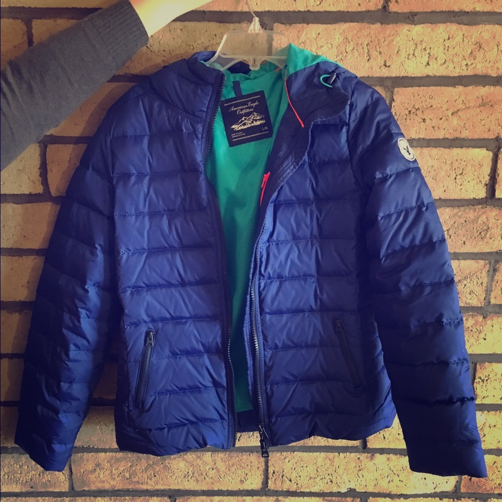 American Eagle Quilted Puffer Coat