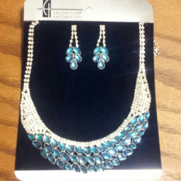 Christina Jewelry - Rhinestone necklace set