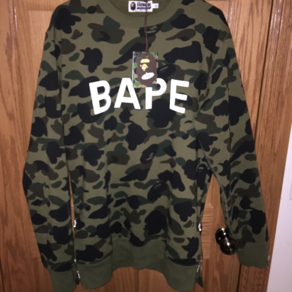 Bape long sleeve with ZIPPERS