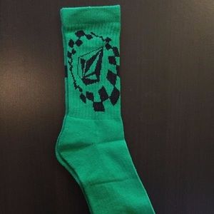 VOLCOM MENS STONE Green Socks LIMITED TIME SALE!