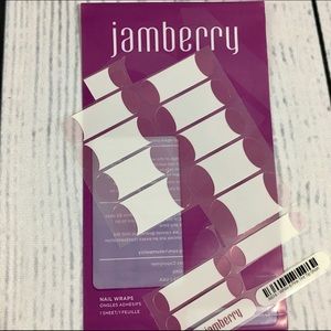 Jamberry White & Pink Tint Tip Short