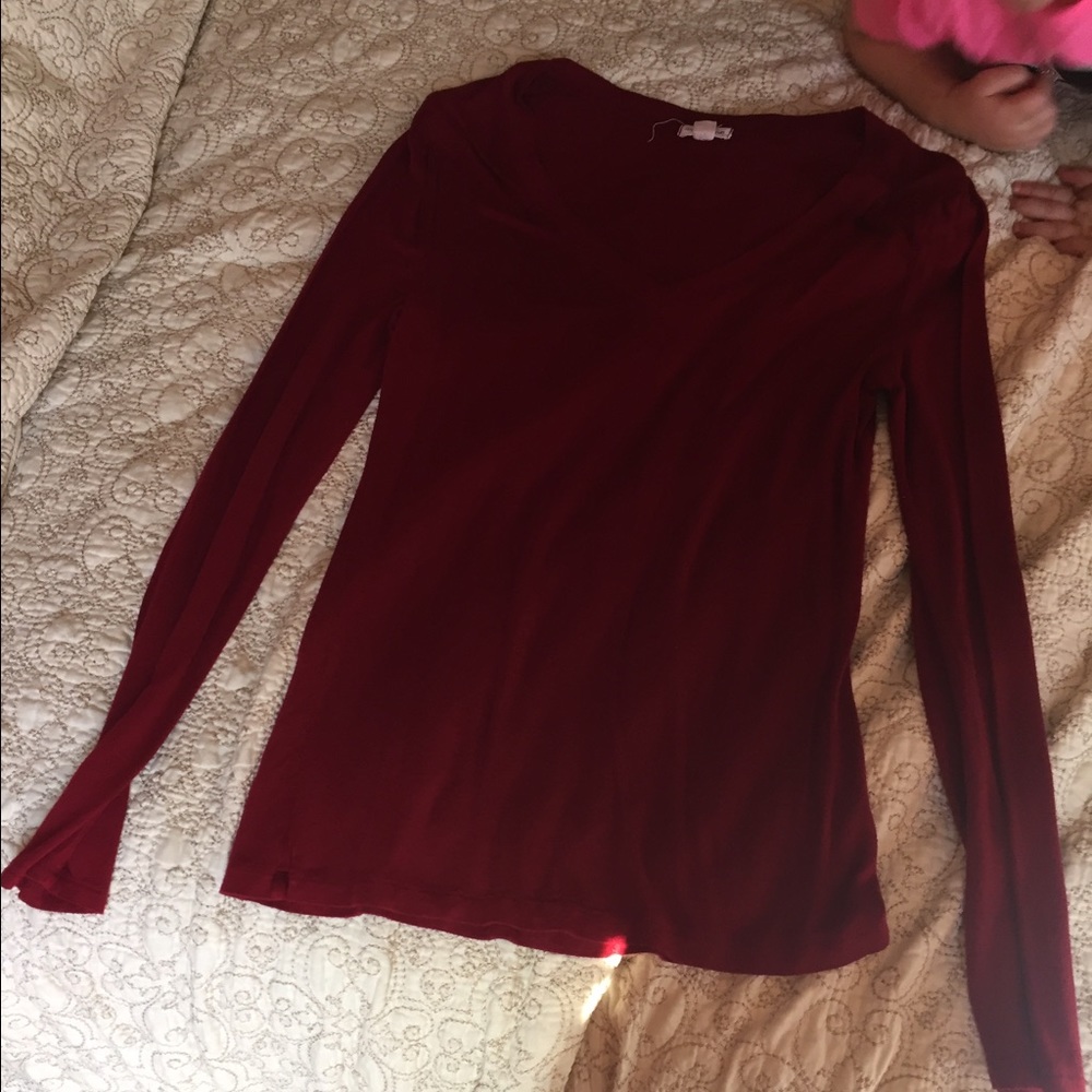 Red long sleeve shirt