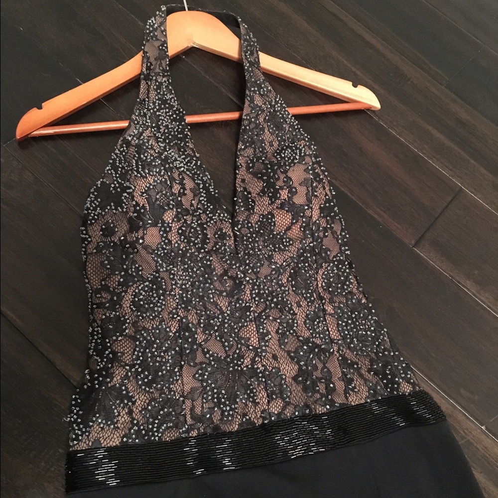 Authentic Jovani beaded lace gown!