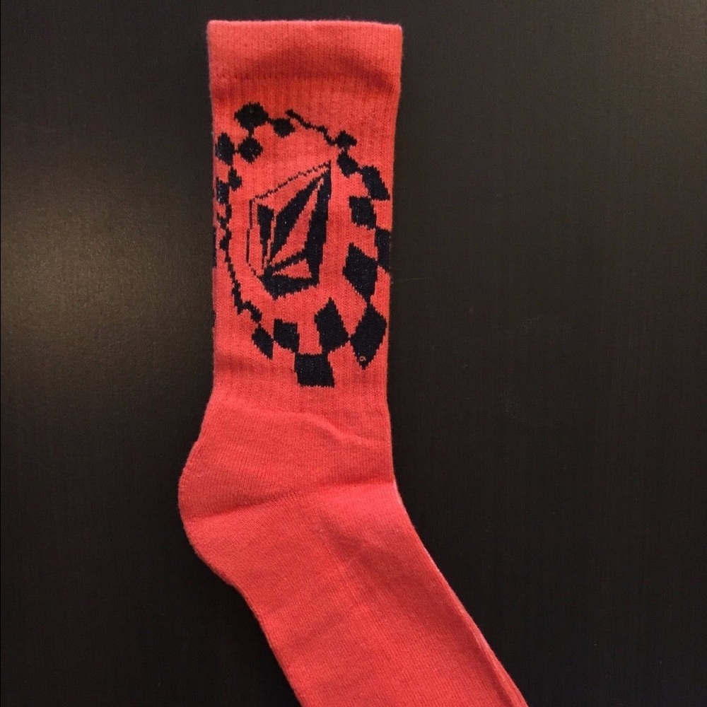 VOLCOM MENS STONE Orange Socks LIMITED TIME SALE!