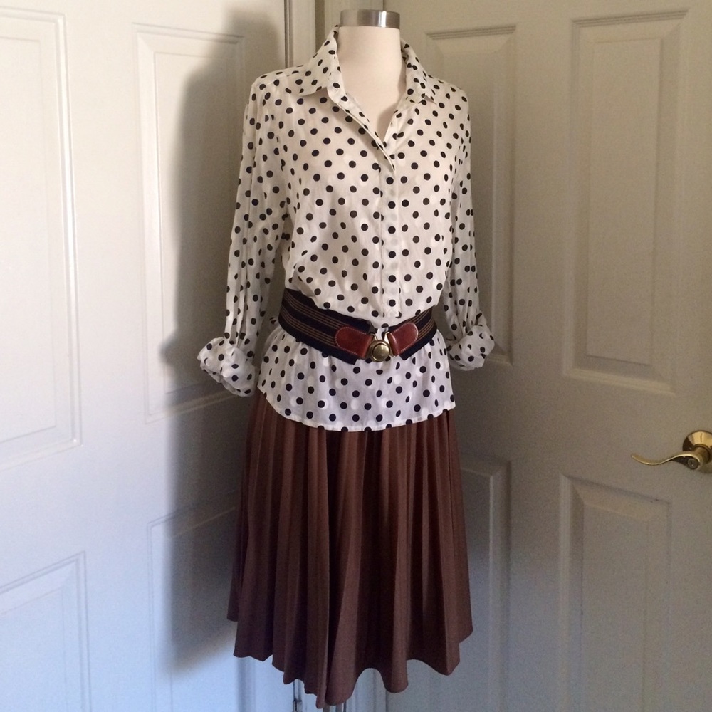 Vintage Pleated Skirt