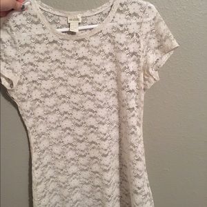 White lace top