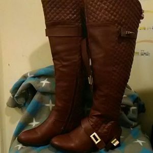 Black cherry knee high