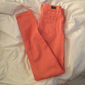 Paige Skinny Jeans Orange/Tangerine