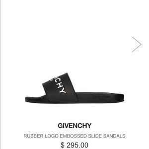 Givenchy Logo Rubber Slides