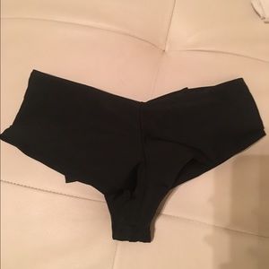 loli swim black bow bottoms size s