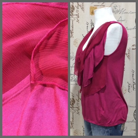 Anthro "Sheer Shawl Top" by Ric Rac - Picture 3 of 6