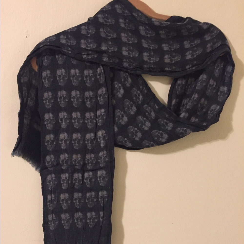 John Varvatos Skull Scarf