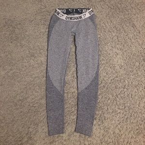 Gymshark Flex Leggings - Sapphire Blue Marl/Grey