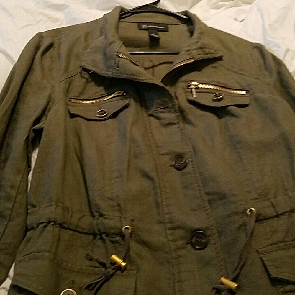 Olive Green linen jacket