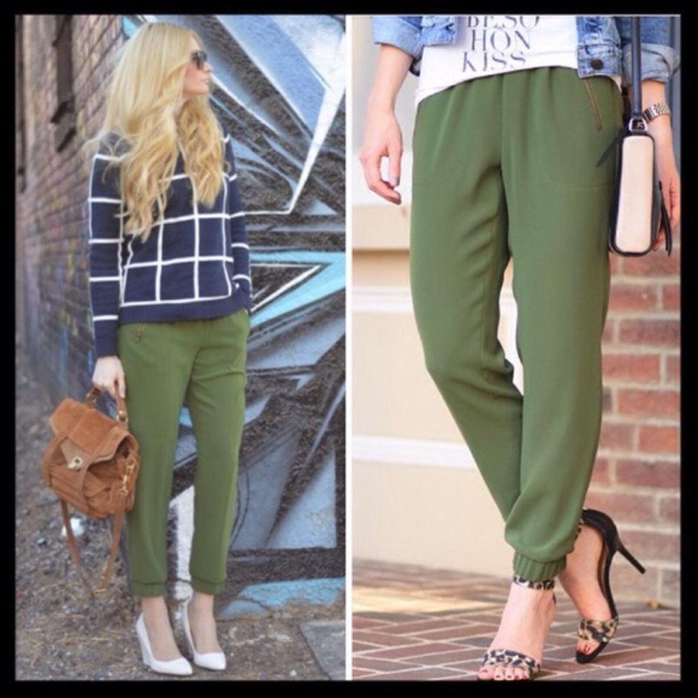 J. Crew Green Sydney Pull On Pants
