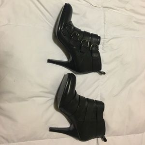 Coach black booties