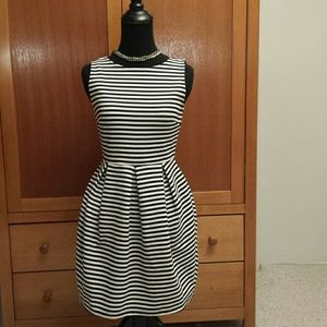 Forever 21 black and white striped dress