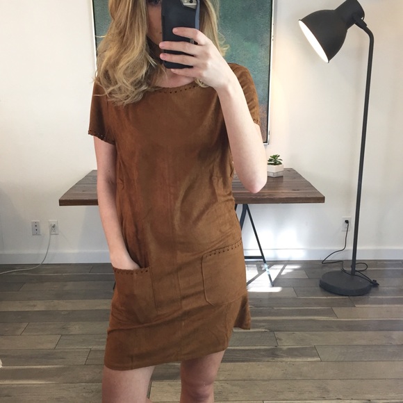 Lover's Leap Boutique Dresses & Skirts - LIQUIDATION "Amara" Suede Dress with Pockets